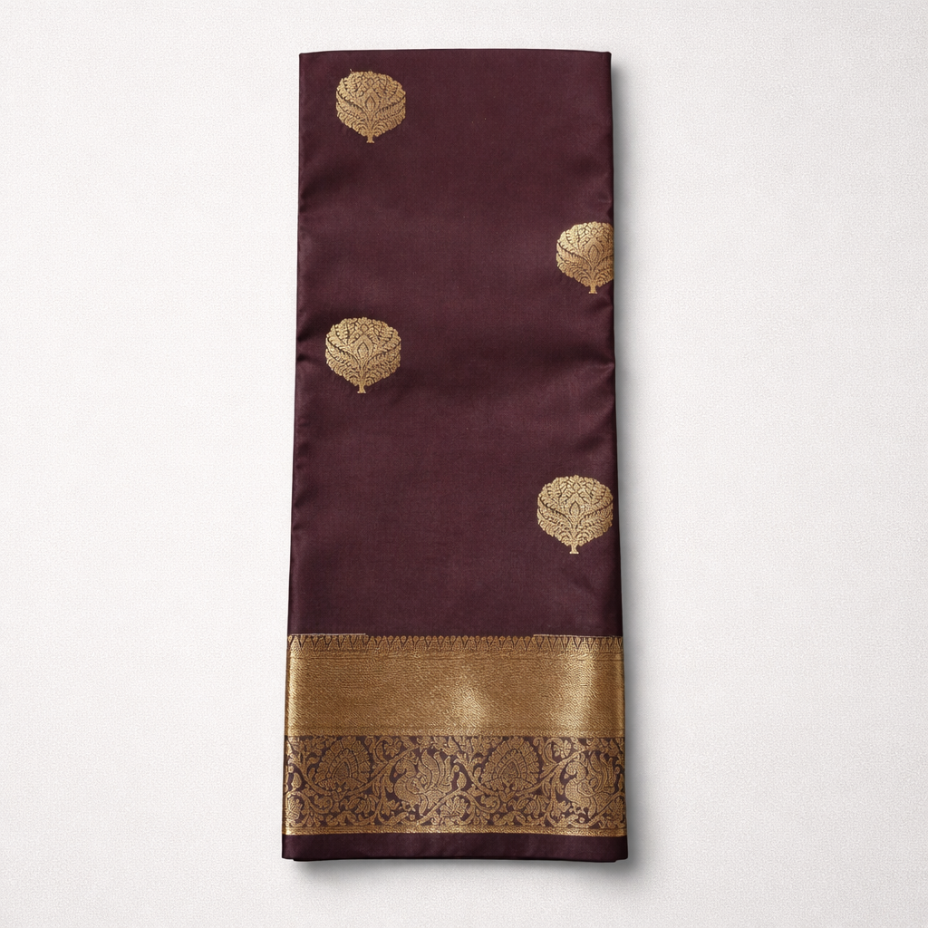 Marron Sarees